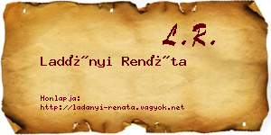 Ladányi Renáta névjegykártya