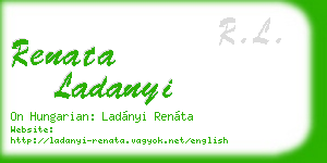 renata ladanyi business card